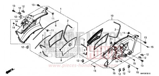 AIR INTAKE DUCT CBR1000SPN de 2022